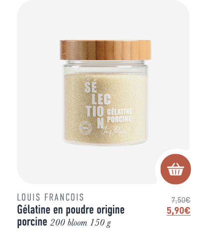 Gélatine en poudre origine porcine - 200 bloom - 150 g - Louis François