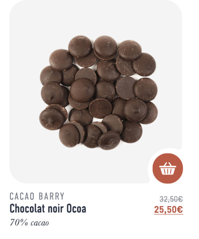 Chocolat noir Ocoa - 70% cacao - 1 kg - Cacao Barry