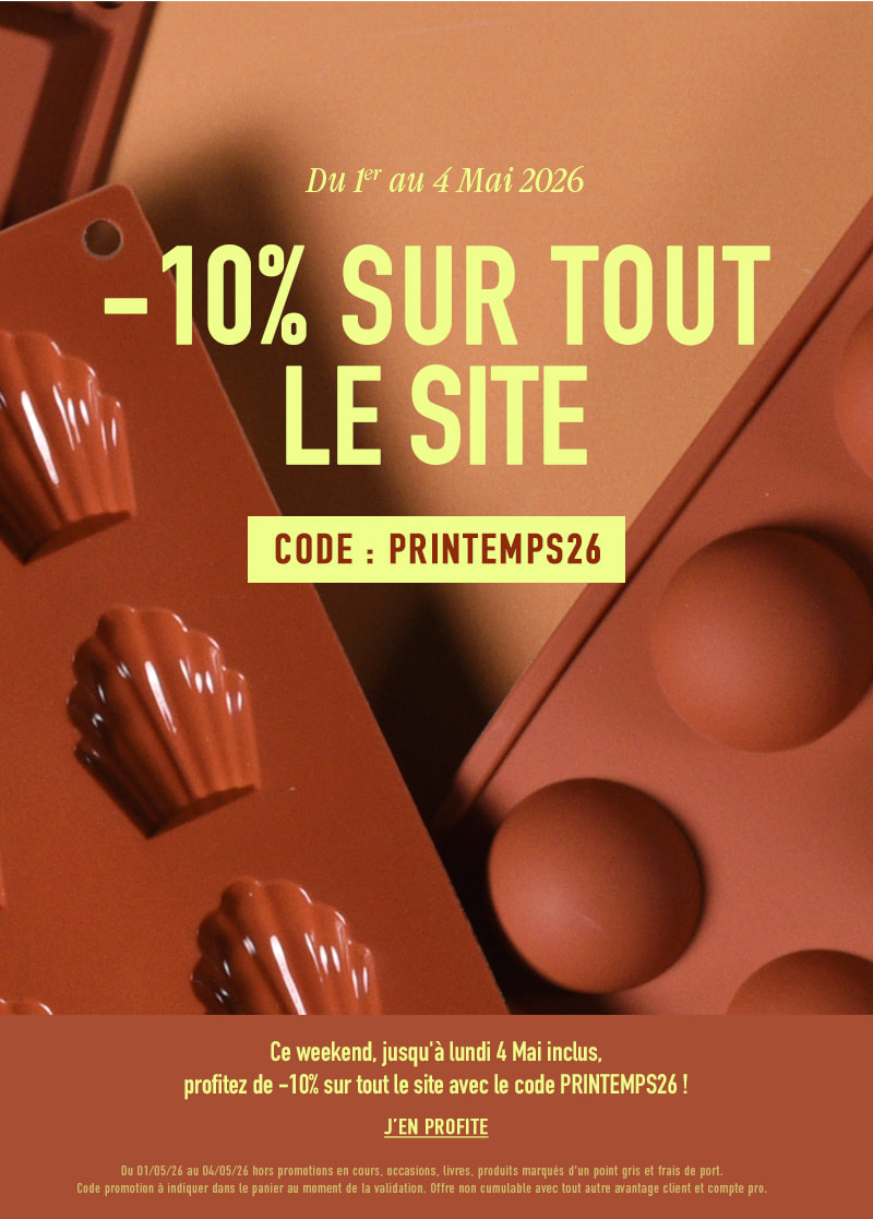 10% sur tout le site avec le code PRINTEMPS26 pour lancer Pâques !