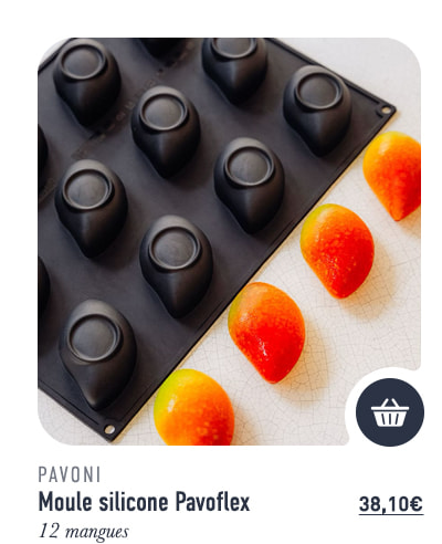 Moule silicone Pavoflex - 12 Mangues - 40 x 30 cm - Pavoni