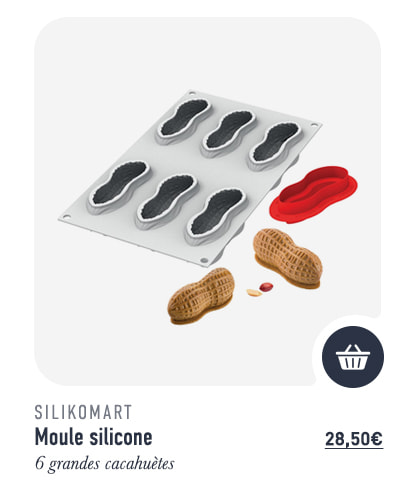 Moule silicone - 6 pistaches - 30 x 17,5 cm - Silikomart