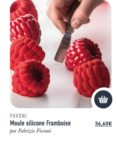 Moule silicone Framboise - par Fabrizio Fiorani - 6,5 x 5,8 x ht 5,4 cm - Pavoni