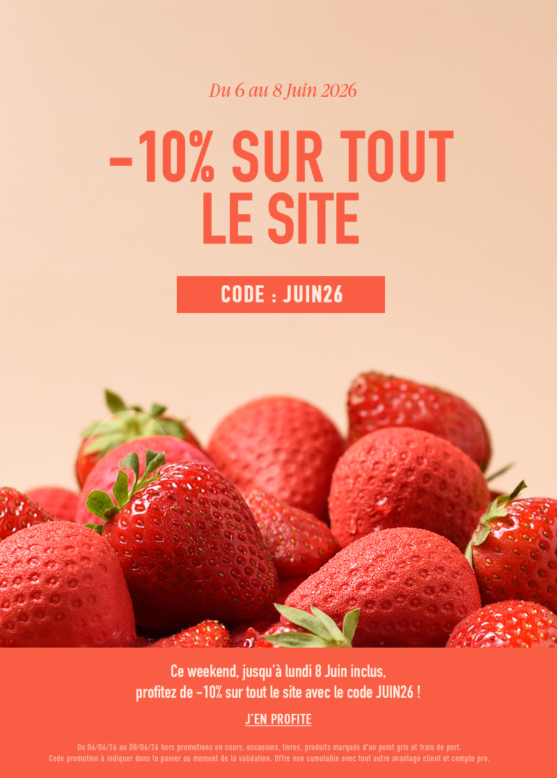 10% sur tout le site avec le code JUIN26