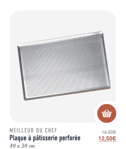 Plaque à pâtisserie perforée