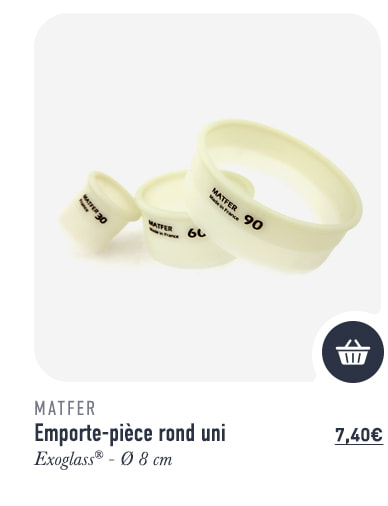 Emporte-pièce rond uni - Exoglass® - Ø 8 cm - Matfer