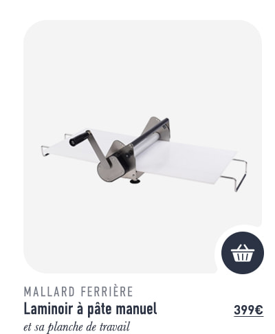 Laminoir à pâte manuel - et sa planche de travail - Mallard Ferrière