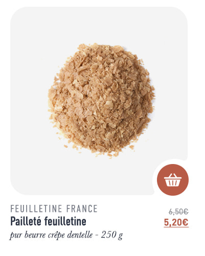 Pailleté feuilletine - pur beurre crêpe dentelle - 250 g - Feuilletine France