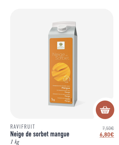 Neige de sorbet - mangue - 1 kg - Ravifruit