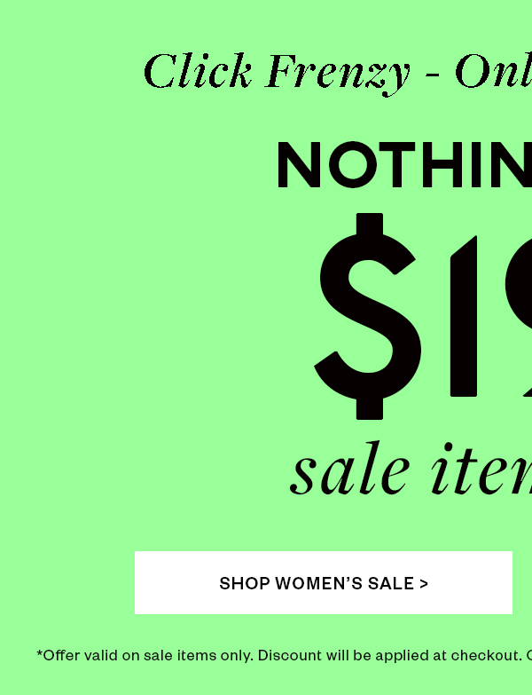 Shop Women's Sale Nothing Over $190