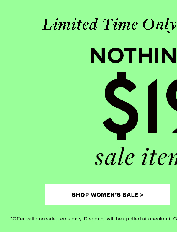 Shop Women's Sale