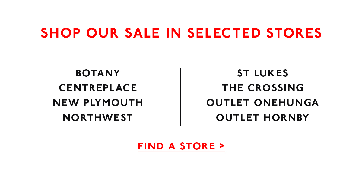 Shop Sale In Selected Stores