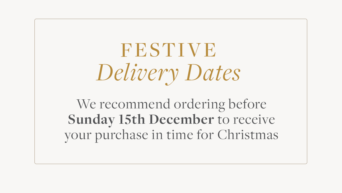 Festive delivery dates