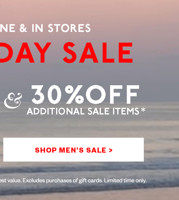 Shop Men's Sale