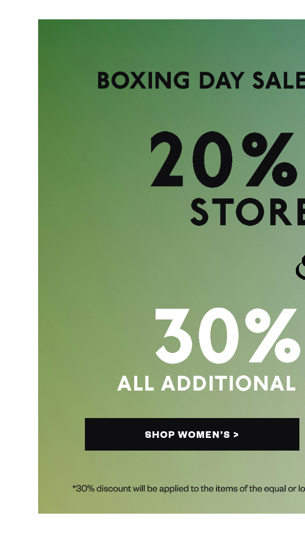 Shop Women's 20% Off Storewide