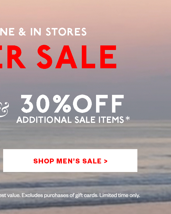 Shop Men's Sale