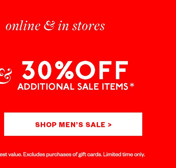 Shop Mens Sale