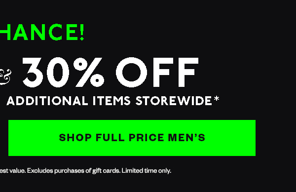 Shop Full Price Mens