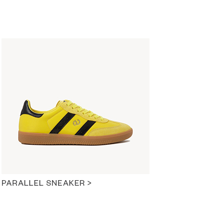 Shop Parallel Sneaker in Yellow Nylon/Suede