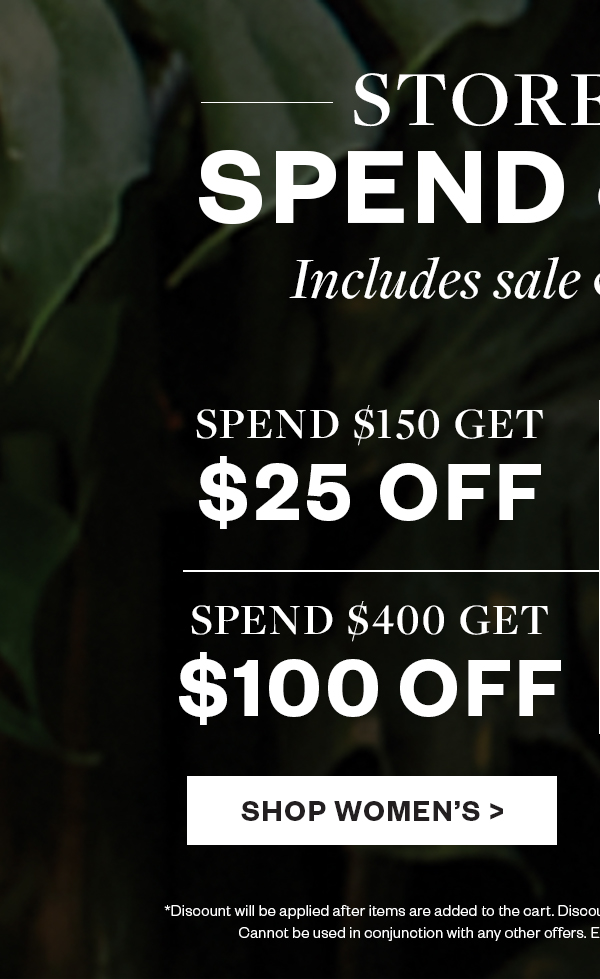 Shop Women's Spend & Save