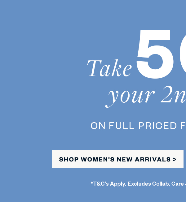 Take 50% Off Your 2nd Item* - Shop Women's
