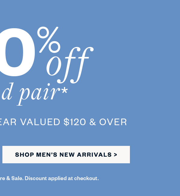 Take 50% Off Your 2nd Pair* - Men's