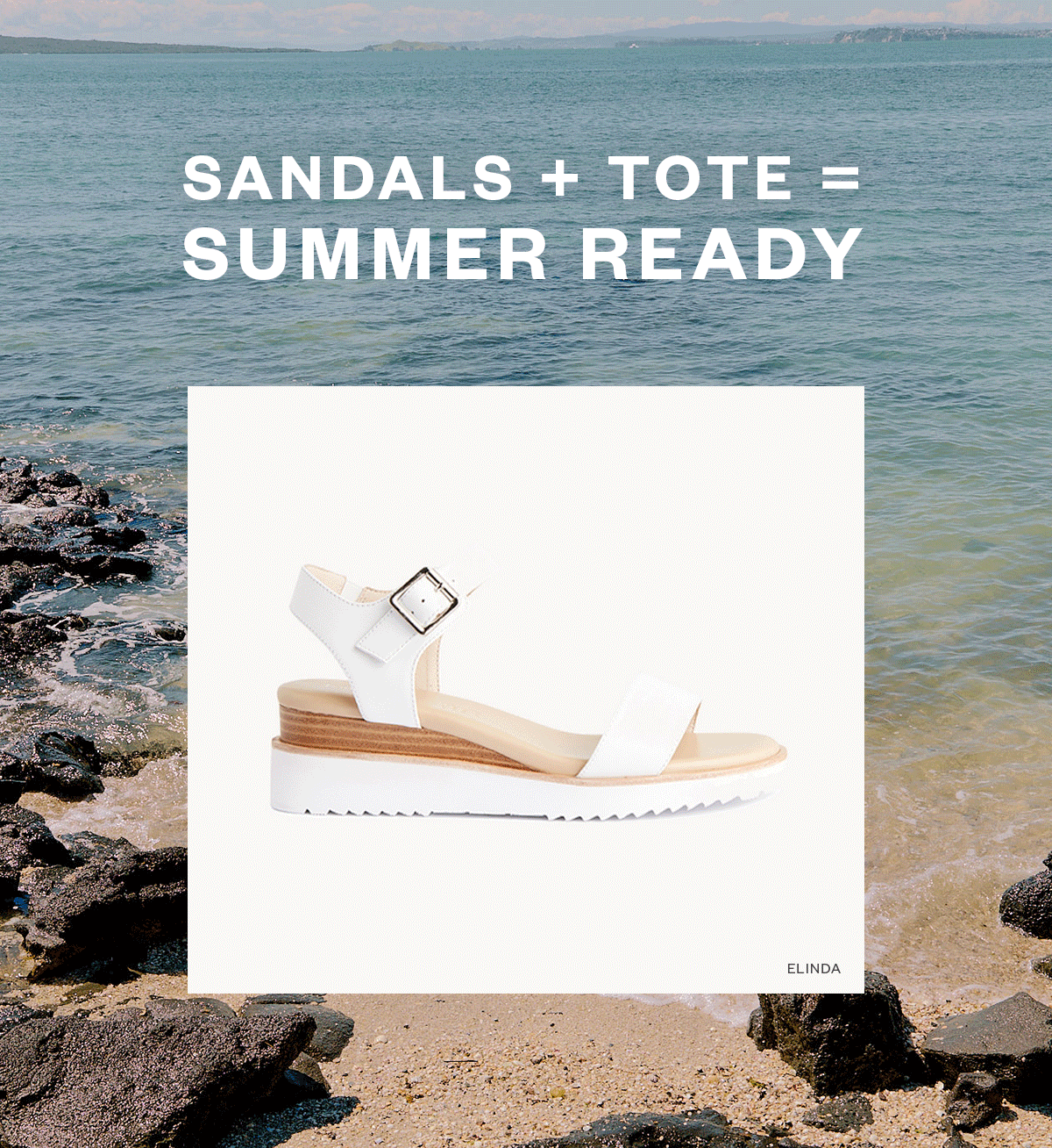Sandals + Tote = Summer Ready 