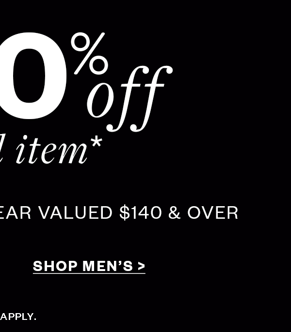 Shop Men's - Take 50% Off Your 2nd Pair*