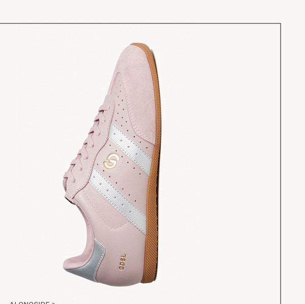 Parallel Sneaker - Pink Suede/Ivory Leather