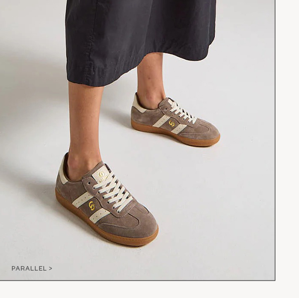 Parallel Sneaker -Walnut Brown Suede/Ivory Leather
