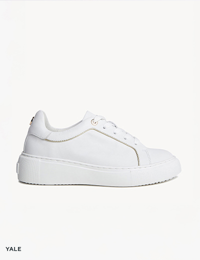 Shop Yale Sneaker in White Leather