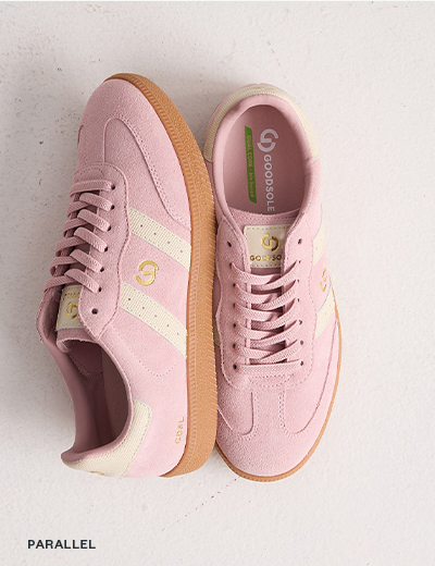 Parallel Sneaker in Pink Suede/Ivory Leather