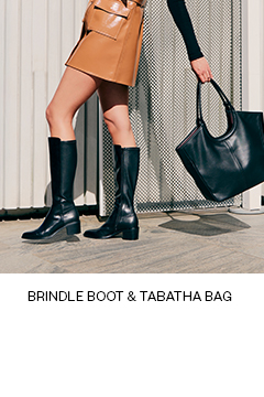 Brindle Knee High Boot with Wide Calf