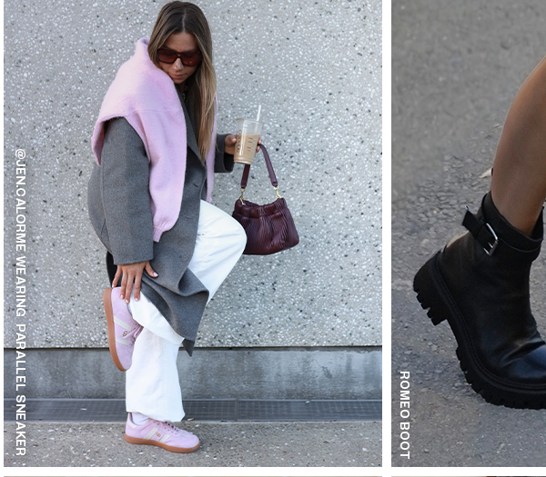 Parallel Sneaker - Pink Suede/Ivory Leather