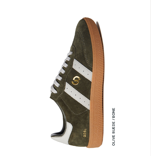 Olive Suede/Bone Leather