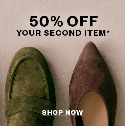 50% Off Your Second Item*