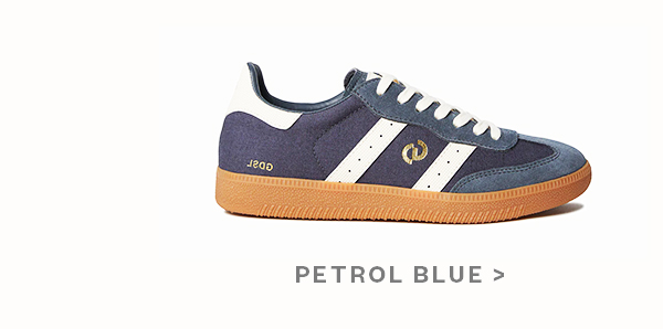 Men's Parallel Canvas Collab Sneaker-  Petrol Blue