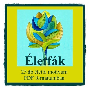 Életfák - nyomtatható színező sablon 