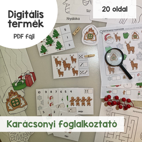 Karácsonyi foglalkoztató játékcsomag (nyomtatható)