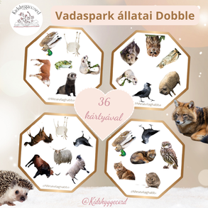 Dobble Vadaspark Erdei / Házi állatok 36 kártya 