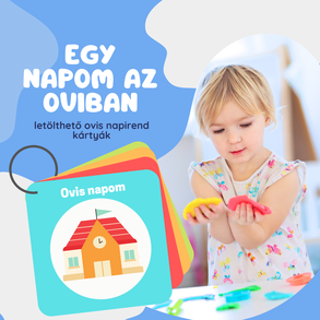 Egy napom az oviban – napirend kártyák