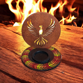 Mécsestartó árnyéklámpa - főnix