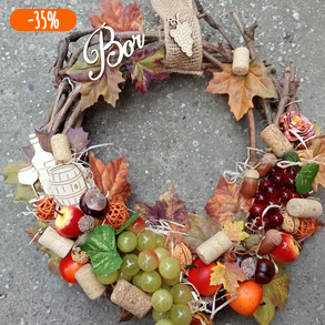 Szőlő szüret,ajtódísz (nagy méret)