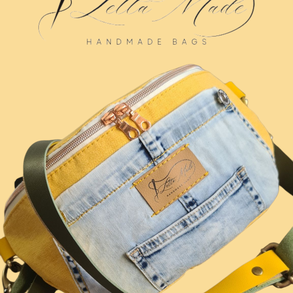 Sárga-kék övtáska