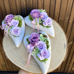 Betonkaspós sírdísz 