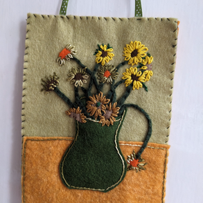 Filc kép - Napraforgók, Van Gogh nyomán