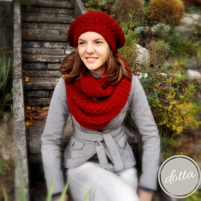 Óriás sálas kötött szett - Kincső kollekció extra sállal - puha meleg gyapjú fonalból kötve