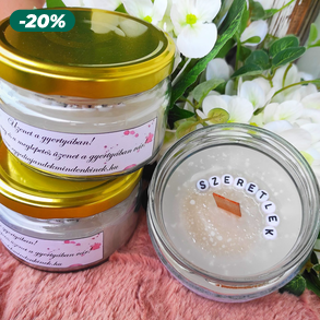 Meglepetés feliratos gyertya - Szeretlek