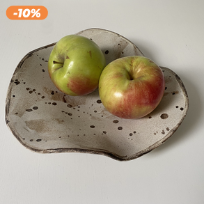 Magas tüzű, három lábú kerámia tál