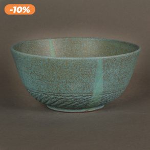 Nagy méretű kerámia salátástál, gyümölcsös tál (türkiz2)