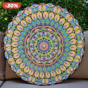 60 cm-es pasztel szivárvány mandala 